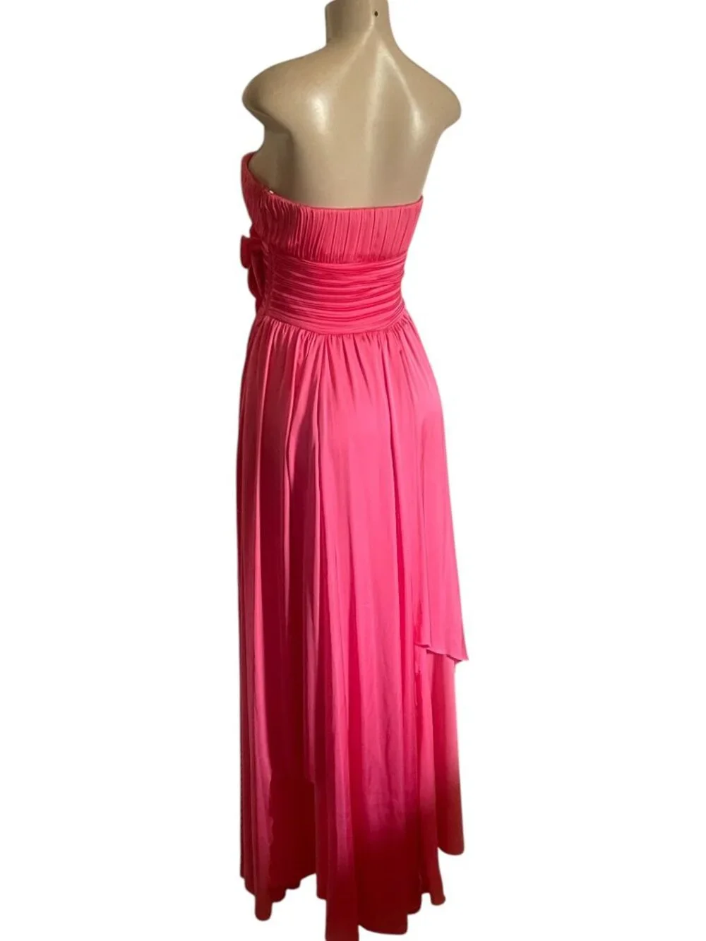Va Va Voom Fuchsia Pink Strapless Sweetheart Formal Gown Maxi Dress S - Picture 3 of 9